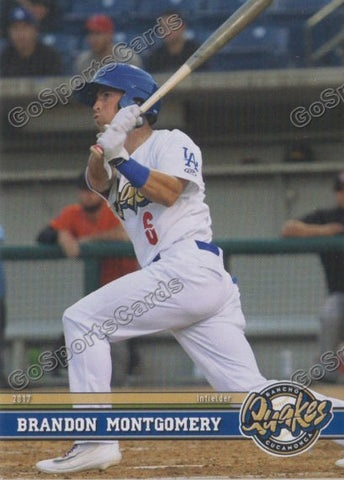 2017 Rancho Cucamonga Quakes Brandon Montgomery