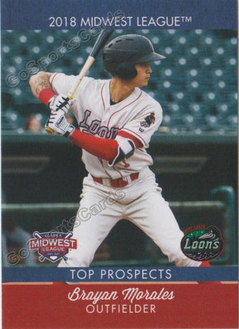 2018 Midwest League Top Prospects MWL Brayan Morales