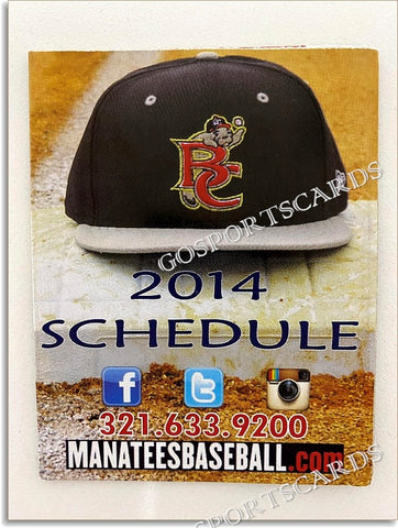 2014 Brevard County Manatees Pocket Schedule