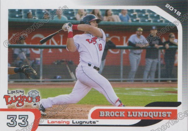 2018 Lansing Lugnuts Brock Lundquist