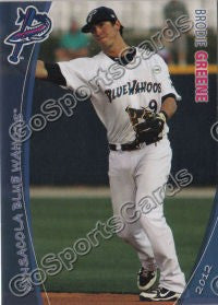 2012 Pensacola Blue Wahoos Brodie Greene Go Sports Cards