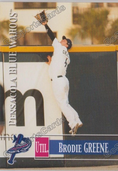 2014 Pensacola Blue Wahoos Brodie Greene Go Sports Cards