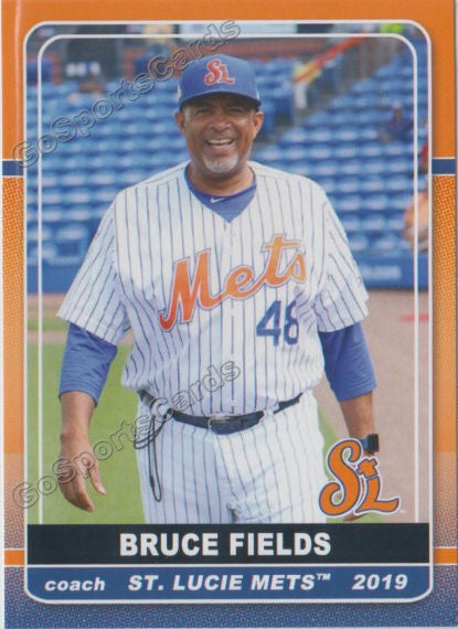 2019 St Lucie Mets Bruce Fields – Go Sports Cards