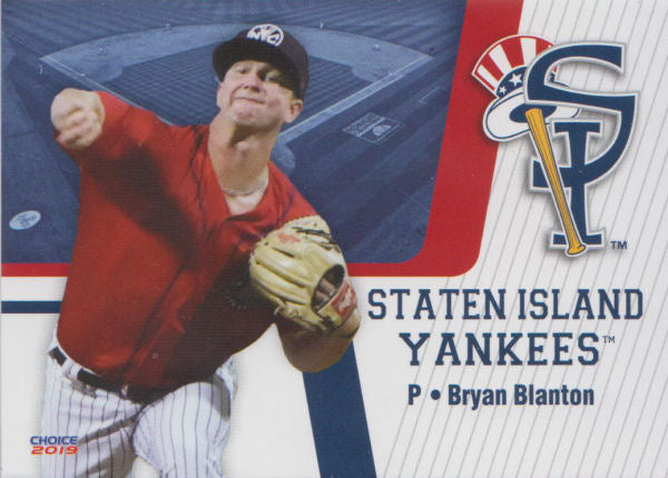 2019 Staten Island Yankees Bryan Blanton