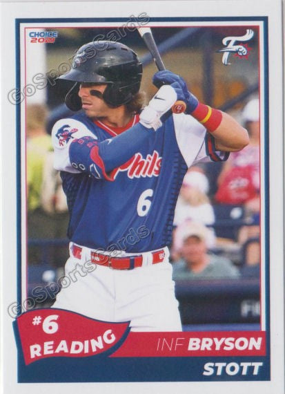 2021 Reading Fightin Phils Bryson Stott – Go Sports Cards