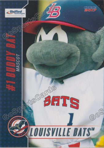 2017 Louisville Bats Buddy Bat Mascot