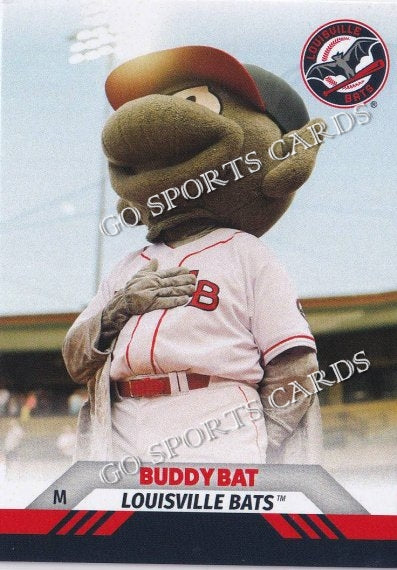 Buddy Bat, Louisville Bats mascot; AAA International League