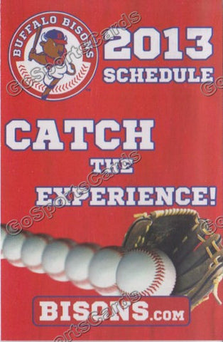 2013 Buffalo Bisons Pocket Schedule