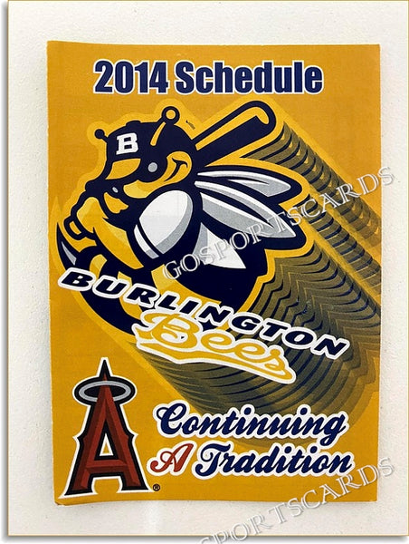 2014 Burlington Bees Pocket Schedule