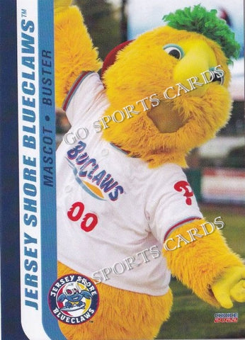 2022 Jersey Shore BlueClaws Buster Mascot