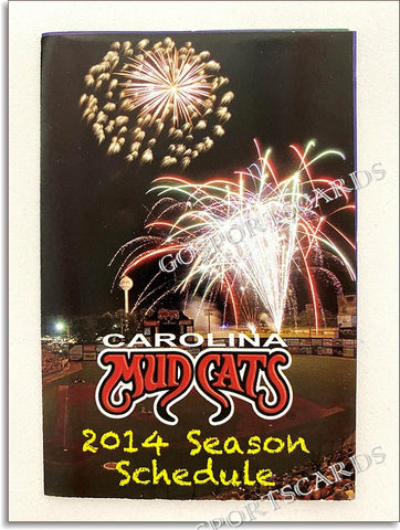 2014 Carolina Mudcats Pocket Schedule