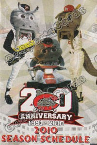 2010 Carolina Mudcats Pocket Schedule