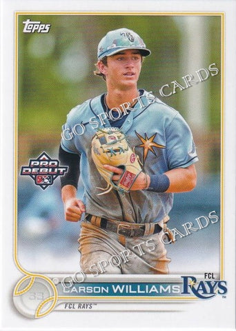 2022 Topps Pro Debut Carson Williams PD-54