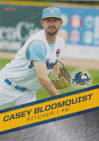 2018 Myrtle Beach Pelicans Casey Bloomquist