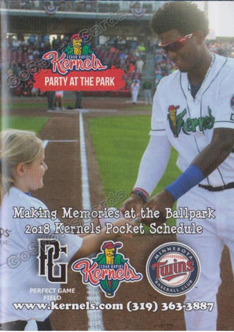 2018 Cedar Rapids Kernels Pocket Schedule (Lewin Diaz)