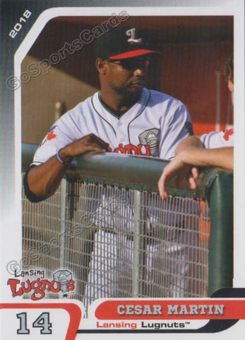 2018 Lansing Lugnuts Cesar Martin