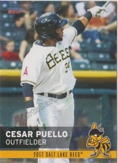 2017 Salt Lake Bees Cesar Puello