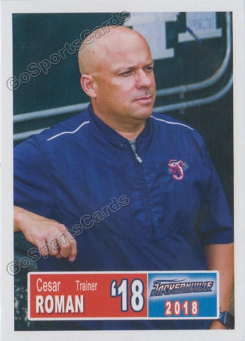 2018 Jacksonville Jumbo Shrimp Cesar Roman