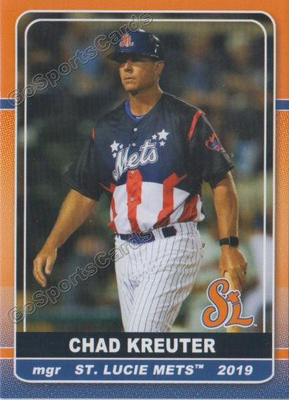 2019 St Lucie Mets Chad Kreuter – Go Sports Cards