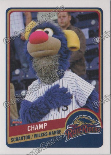 2014 Scranton Wilkes Barre Railriders Champ Mascot