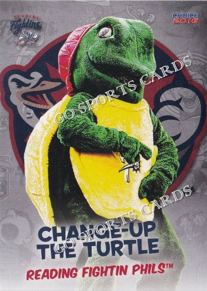 2016 Reading Fightin Phils Mascot Change Up The Turtle – Go Sports
