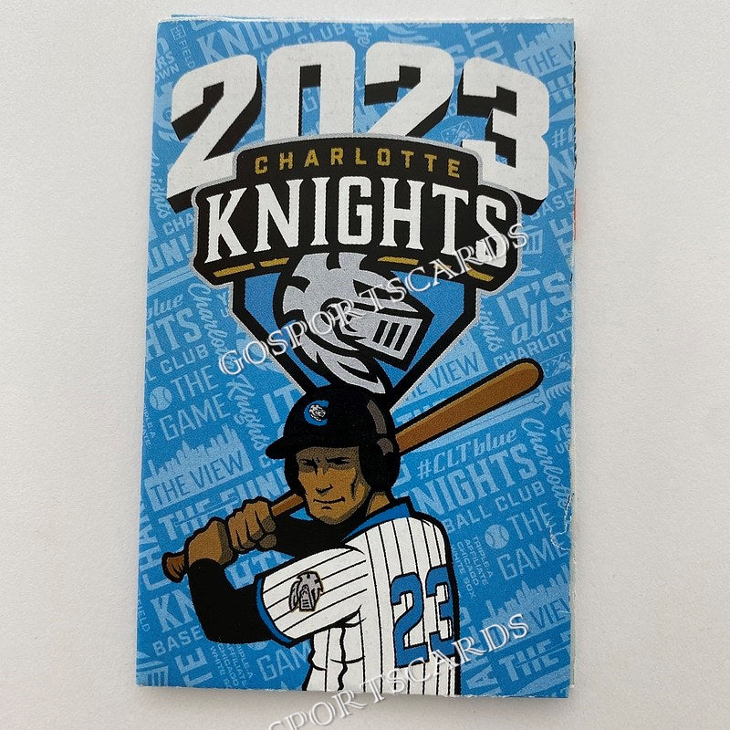 2023 Charlotte Knights Pocket Schedule Go Sports Cards