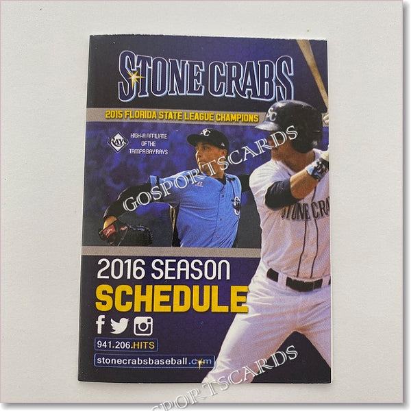 2016 Charlotte Stone Crabs Pocket Schedule