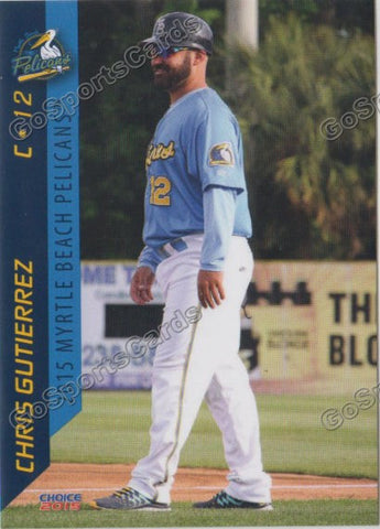 2015 Myrtle Beach Pelicans Chris Gutierrez