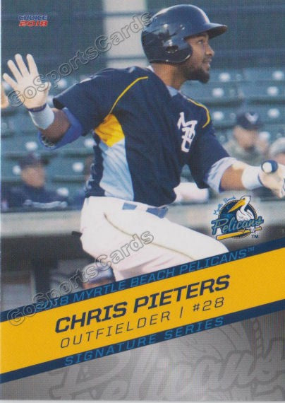 2018 Myrtle Beach Pelicans Chris Pieters