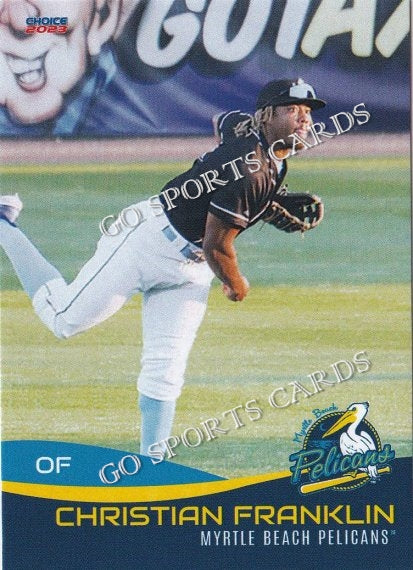 2023 Myrtle Beach Pelicans Christian Franklin