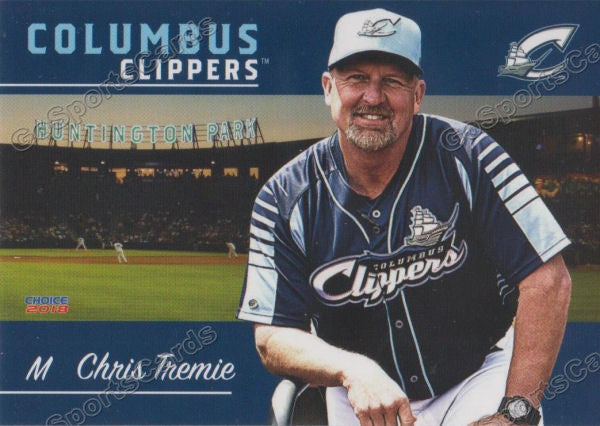 2018 Columbus Clippers Chris Tremie