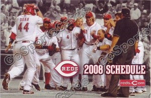 2008 Cincinnati Reds Pocket Schedule