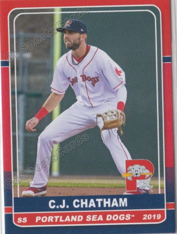 2019 Portland Sea Dogs CJ Chatham