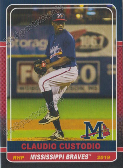 2019 Mississippi Braves Claudio Custodio