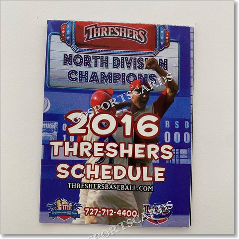 2016 Clearwater Threshers Pocket Schedule A