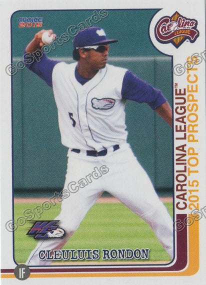 2015 Carolina League Top Prospect Cleuluis Rondon