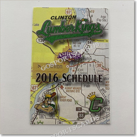 2016 Clinton LumberKings Pocket Schedule