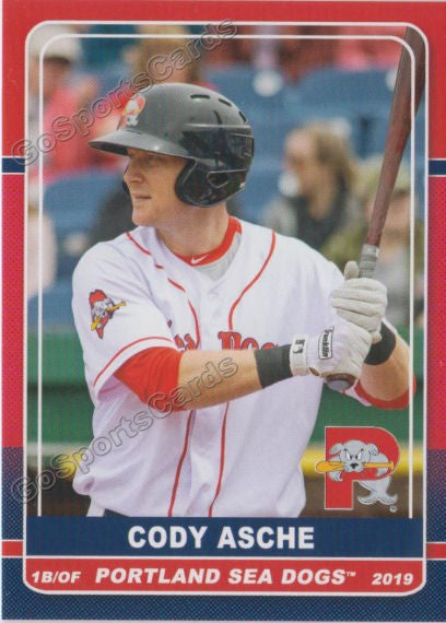 2019 Portland Sea Dogs Cody Asche