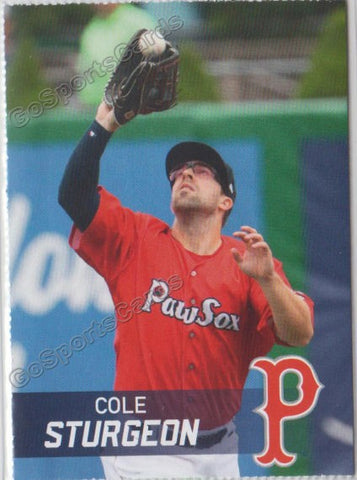 2019 Pawtucket Red Sox Dunkin SGA Cole Sturgeon