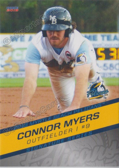 2018 Myrtle Beach Pelicans Connor Myers