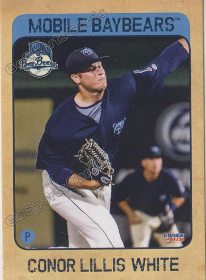 2018 Mobile Baybears Conor Lillis White