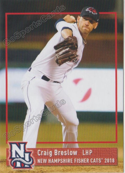 2018 New Hampshire Fisher Cats Craig Breslow