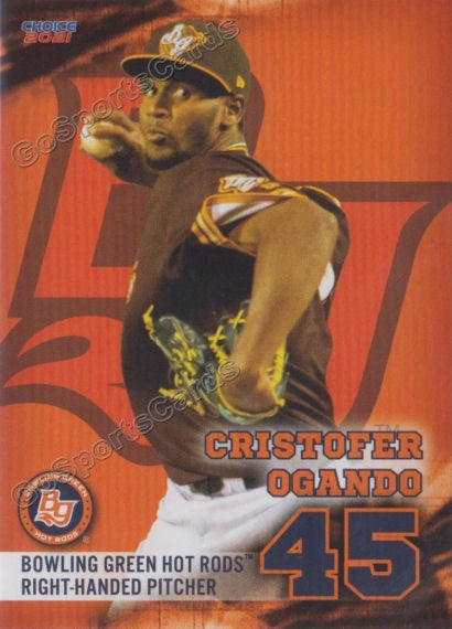 Osmy Gregorio 2019 Bowling Green Hot Rods Team Card