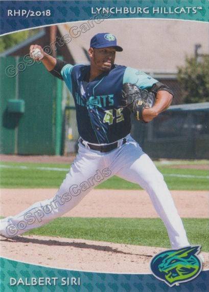 2018 Lynchburg Hillcats Dalbert Siri