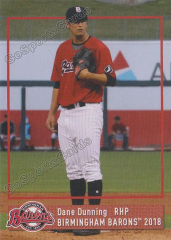 2018 Birmingham Barons Dane Dunning