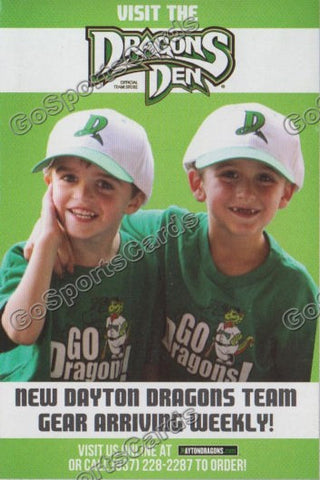 2013 Dayton Dragons Pocket Schedule (Jon Matthews)