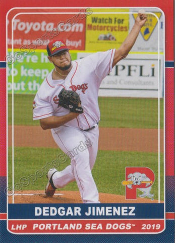 2019 Portland Sea Dogs Dedgar Jimenez