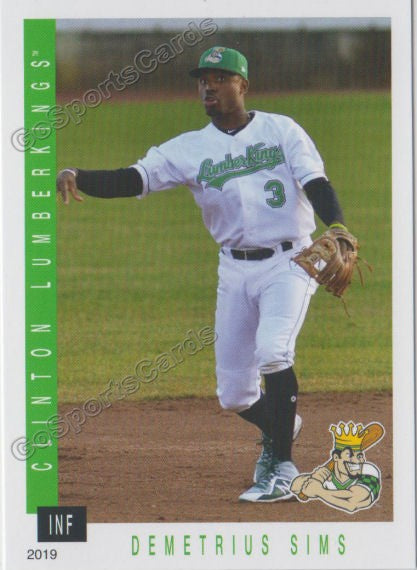 2019 Clinton LumberKings Demetrius Sims