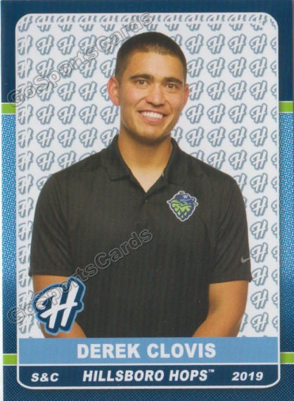 2019 Hillsboro Hops Derek Clovis