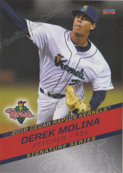 2018 Cedar Rapids Kernels Derek Molina